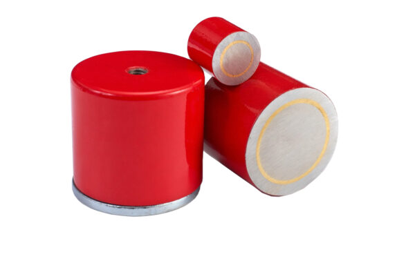 Basi magnetiche in alnico con filettatura interna