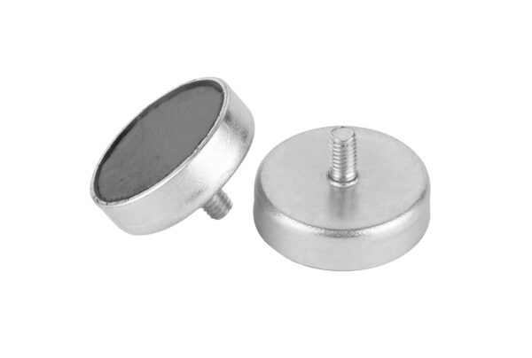 Base magnetica in ferrite con filettatura esterna