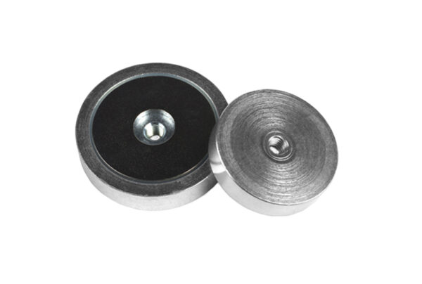 Base magnetica in neodimio con foro passante filettato