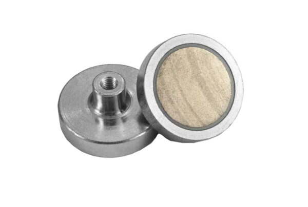 Base magnetica in samario con filettatura interna